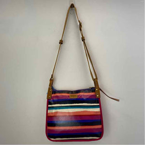Pre-Owned Fossil Striped Canvas Handbag