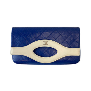 Chanel Blue Leather Designer Handbag