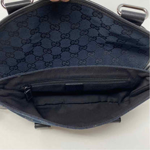 Pre-Owned Gucci Black Canvas Designer Handbag