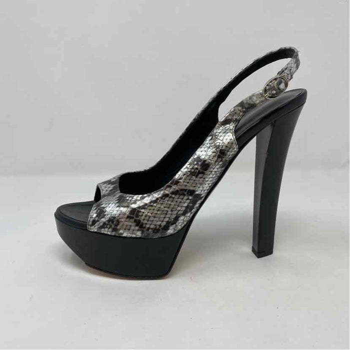 Pre-Owned Shoe Size 9.5 Vero Cuoio Snake Print Heels