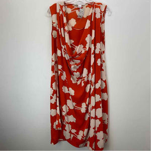 Pre-Owned Size S Diane Von Furstenberg Orange Floral Casual Dress