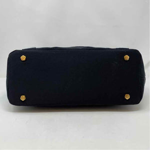 Pre-Owned Eric Javits Brown W/ Black Fabric Handbag