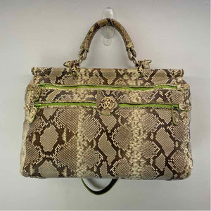 Pre-Owned Roberto Cavalli Snake Print Leather Handbag